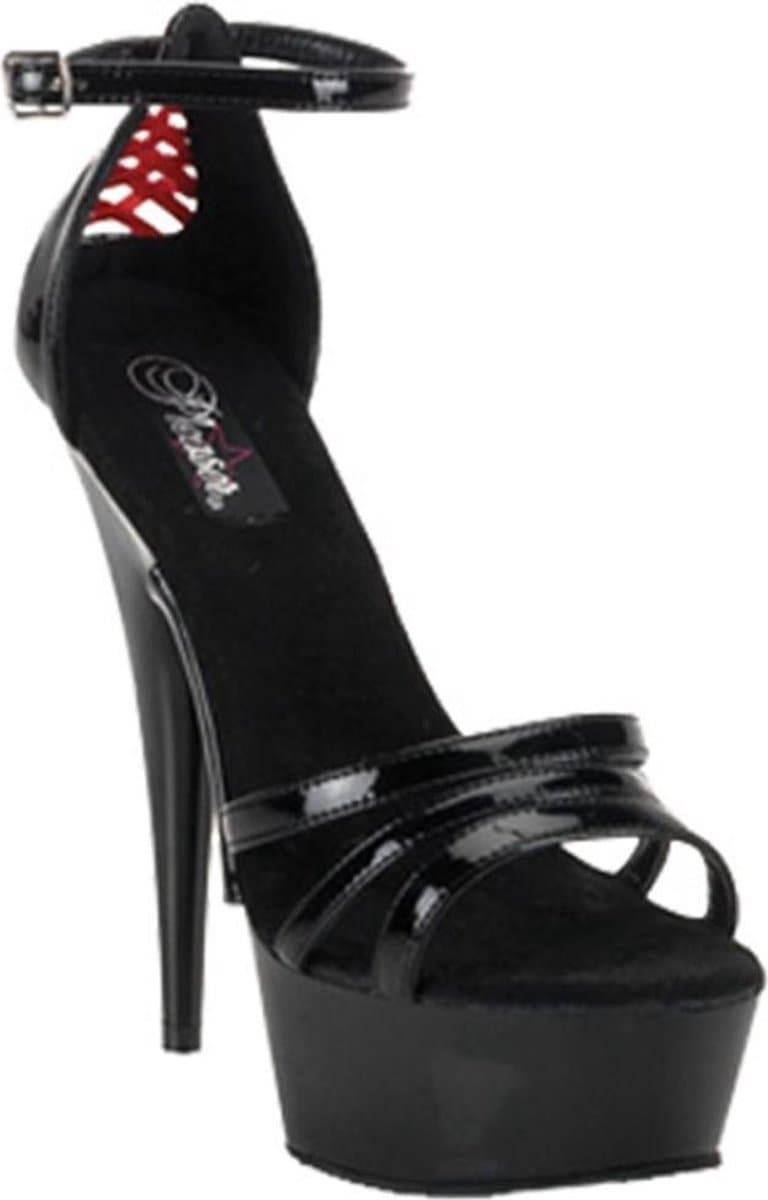 Pleaser - DELIGHT662 Sandaal met enkelband - US 12 - 42 Shoes - Zwart — afbeelding 1
