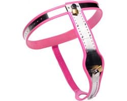 Master Series Roze Stainless Steel Adjustable Female Chastity Belt