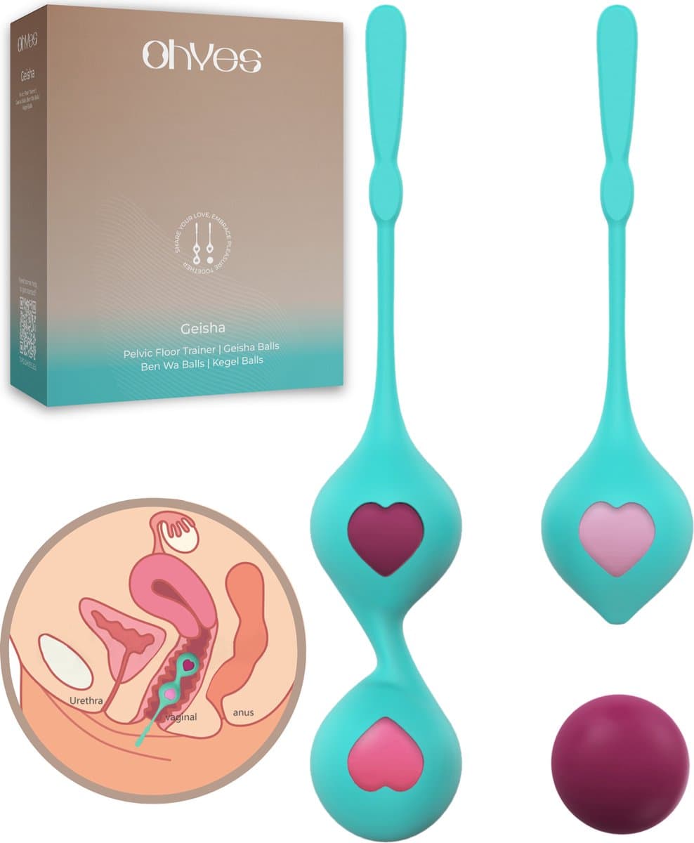Bekkenbodemtrainer voor vrouw - Vaginale balletjes - Geisha ballen - Kegel Balls met 6 verschillende gewichten — afbeelding 1