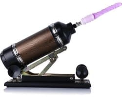 Auxfun Geribbelde Anale Dildo 18 cm – 3XLR Opzetstuk voor Basic Seksmachine – Roze