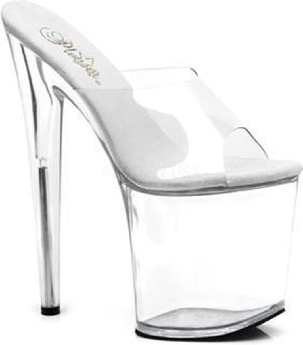Pleaser - FLAMINGO-801 Muiltjes - Paaldans schoenen - 36 Shoes - Wit — afbeelding 1