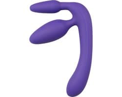 You2Toys - Drie Dubbele Voorbind Dildo - Paars - Vrouw - Speeltjes - Strapon - voorbinddildo - Dildo - Vibrator - Penis - Buttplug - Sexy - Tril ei - Erotische - Man - Dames