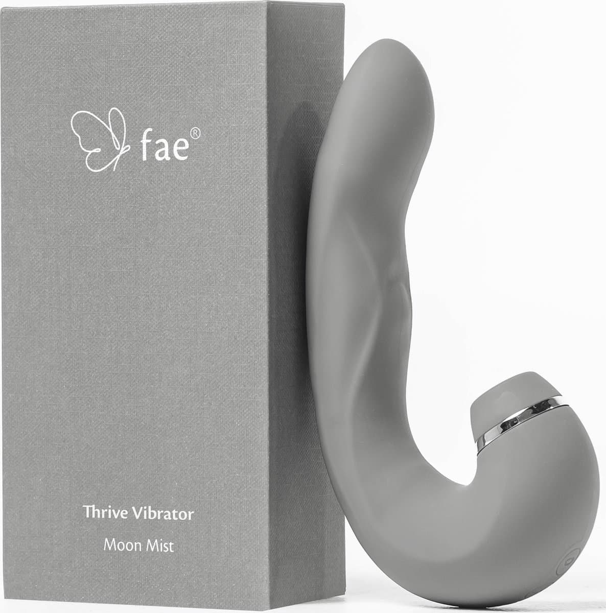Fae® Vibrator voor Vrouwen - Clitoris & G spot Stimulator - Zuig en druk functie - Penetratie Dildo - Sex Toys voor Vrouwen en koppels - Seksspeeltjes - Thrive Series - Moon Mist — afbeelding 1