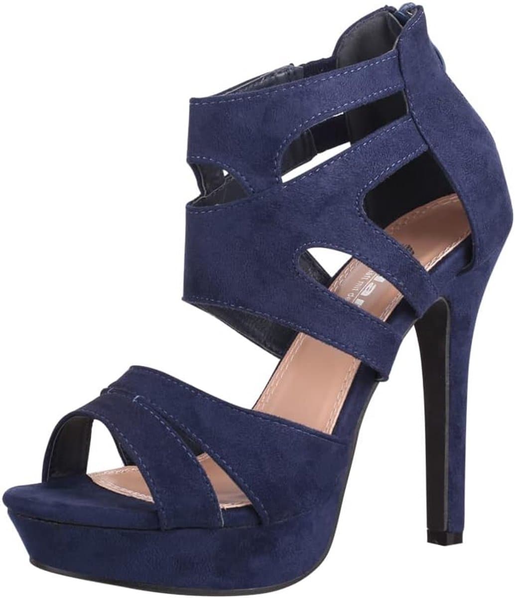 Dames Pumps met Open Teen en Hoge Chunky Hak — afbeelding 1