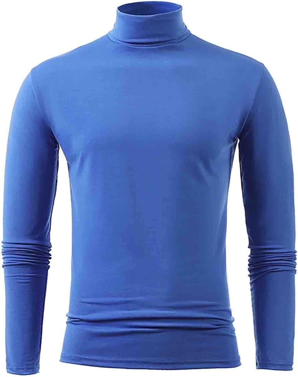 2026 Mannelijke Winter Warm Opstaande Kraag Mode Thermisch Ondergoed Mannen Basic T-Shirt Blouse Trui Lange Mouwen — afbeelding 1