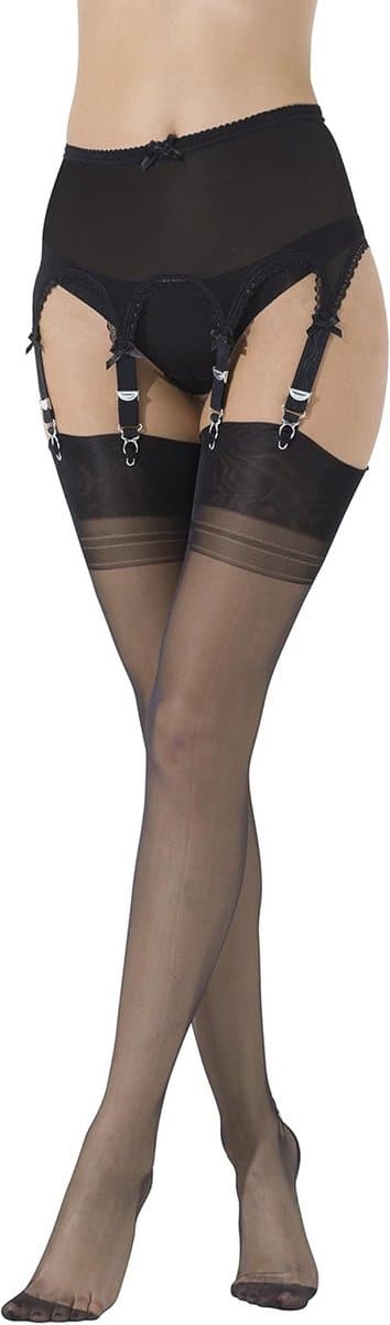 Nylon naadkousen met puntzool 100% nylon zwart maat S tot XL — afbeelding 1