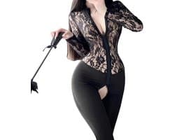 Lace Jumpsuit voor Vrouwen - Sexy Cosplay Catsuit voor Halloween en Feesten