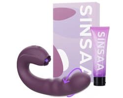Sinsaa Zoë Tong Vibrator - Likende Tong Vibrator - Clitoris Zuiger - Dildo Vibrator - Likkende Tong - Bef Vibrator - Clitoris Stimulator - Sex Toys voor vrouwen - 10 Likstanden - 3 Rotatiestanden - Siliconen - Voor hem - Voor haar