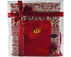 Islamitische Cadeauset - Moslim Geschenkset - Religieuze Gelegenheden - Gemaakt in Turkije - 110 x 70 cm - Wijnrood