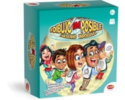 Tekenspel Onmogelijk - Raad het woord - Familiepret garanderen - Tekenen op elkaars rug - 3 tot 6 spelers