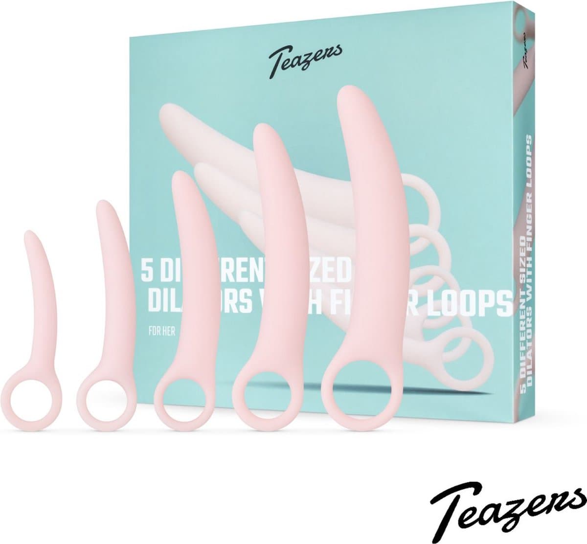 Teazers - Vaginale Dilator Set - Dilator Vrouw - Vaginisme Set - Dildo Set - Bekkenbodemtrainer Vrouw - Vaginale Gezondheid - Lichtroze — afbeelding 1