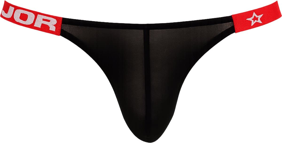 JOR Frost Thong Black - MAAT M - Erotisch Heren Ondergoed - String voor Man - Sexy mannen String — afbeelding 1