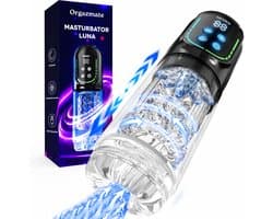 Orgazmate Luna Masturbator voor Man - Automatische Pocket Pussy - Sex Toys & Seksspeeltjes voor Mannen - Blowjob Simulator - 343 Standen