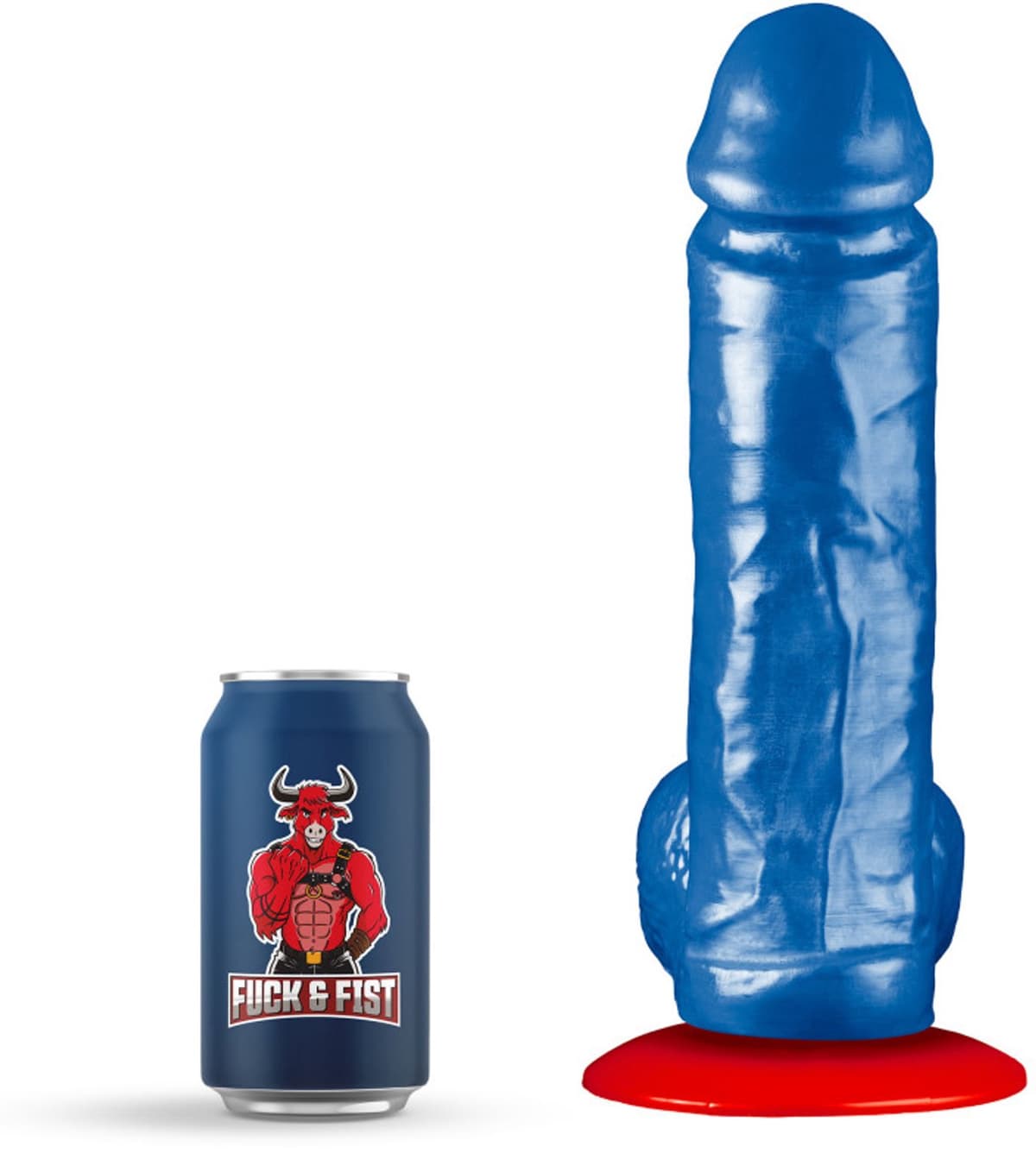 Didldo Arn M - Dikke Blaauwe, Realistische Dildo voor Maximaal Genot - XL DILDO - Breedte meer dan 6 cm DICK TRAINER ARN M 22,5 x 6,2 cm — afbeelding 1
