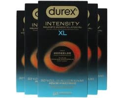 Durex Intensity Condooms XL - Nieuwste generatie ultradunne, latexvrije condooms voor mannen – Gedeelde lichaamswarmte - 5 x 10 stuks - Voordeelverpakking