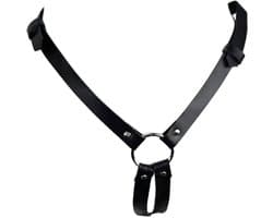 BamBella ® - Sexy Erotische bondage Lingerie onderbroek open kruis onesize vrouw BDSM sm body zwart dames pak