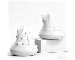 DOWO® - Hand Tool Masturbator (2 st.) - Pocket Pussy - Masturbator voor Man - Stroker - Masturbator - Sex Toys voor Mannen - Siliconen – 2 Stuks met Verschillende Structuren
