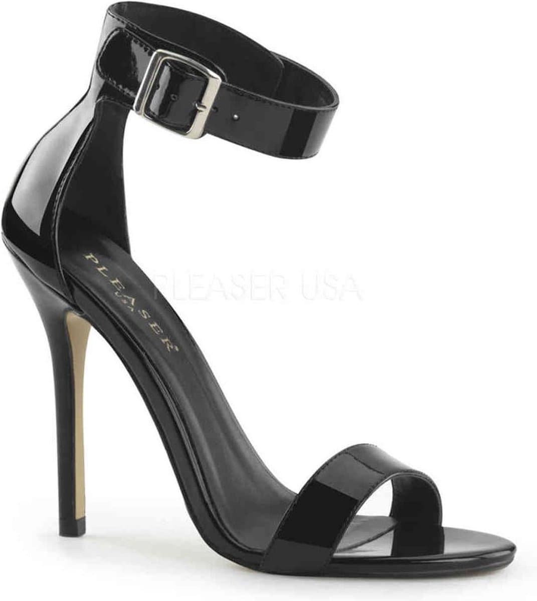 Pleaser - AMUSE-10 Sandaal met enkelband - US 14 - 45 Shoes - Zwart — afbeelding 1