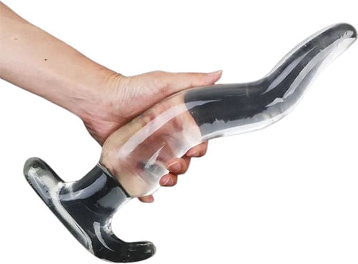 Groot Transparante plug - Buttplug XXL - Anale oprekker — afbeelding 1