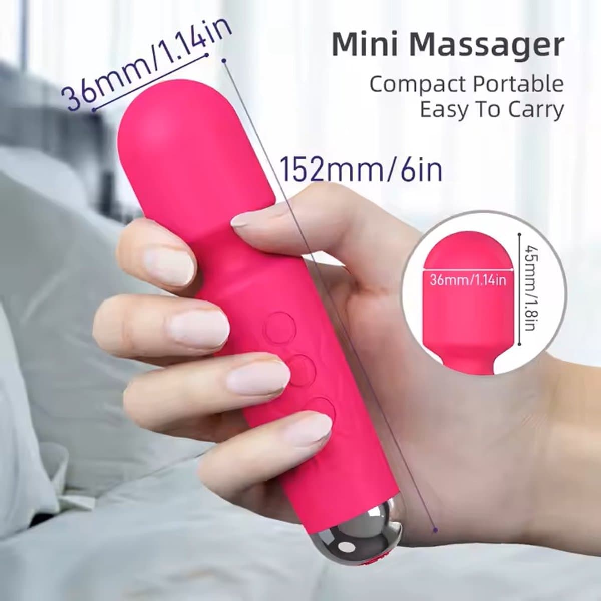 Vibrator – 10 Vibratiestanden – USB Oplaadbaar – IPX6 Waterdicht – Zwart of Roze – 16 cm — afbeelding 1