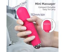 Vibrator – 10 Vibratiestanden – USB Oplaadbaar – IPX6 Waterdicht – Zwart of Roze – 16 cm