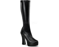 Pleaser - ELECTRA2000Z Kniehoge laarzen - US 12 - 42 Shoes - Zwart