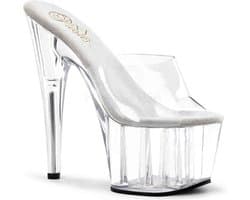 Pleaser - ADORE-701 Muiltjes - Paaldans schoenen - 39 Shoes - Transparant