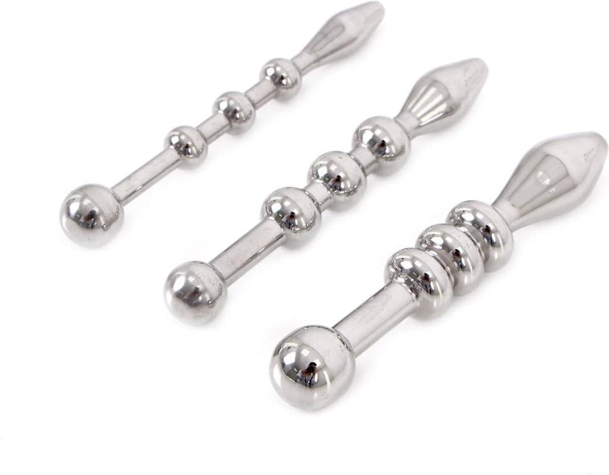 Kiotos - Penis Plug - Urethral Trainer Kit 3 Solid Beads - Penis plugs — afbeelding 1