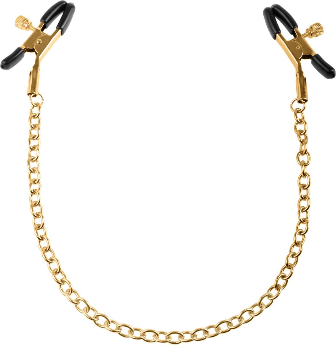 Fetish Fantasy Gold FF GOLD NIPPLE CHAIN CLAMPS — afbeelding 1