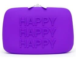 Happy Rabbit - HAPPY Opbergtas met Rits Groot Paars