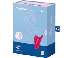 Satisfyer, vibrator, vingervibrator, klein en veelzijdig, 'High Fly' met batterij, siliconen, 7 cm