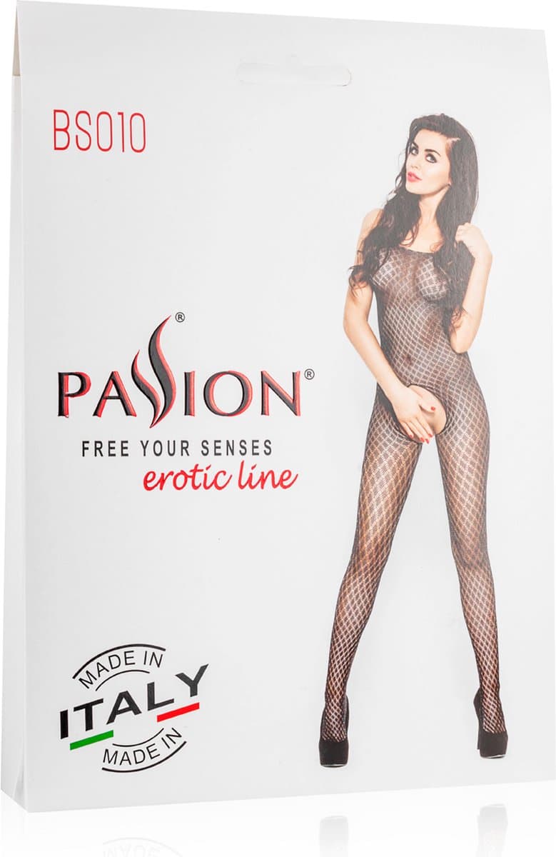Zwarte Catsuit - open kruis — afbeelding 1