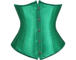 Bustier Korset Taille Cincher Satijn Lace-Up Onderbust – Figuurcorrigerend Figuurvormend Onderkleding