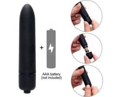 Mini Bullet Vibrator I Mini Vibrator I Vibrator voor Vrouwen I Clitoris en G Spot Stimulatie I Zwart