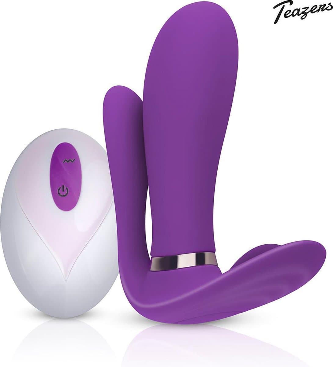 Teazers - Purple Pleaser Vibrator met Afstandsbediening - Oplaadbaar - Waterproof - Vibrators voor Vrouwen - Sex Toys voor Vrouwen - Buttplugs - G-Spot Vibrator - Buttplug Vibrator - Dildo - Paars — afbeelding 1