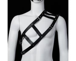 Banoch | Chest gladiator harness Robert - imitatie leren harnas voor man