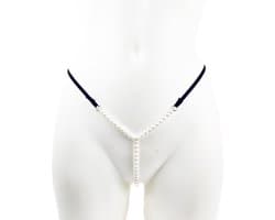 BamBella ® - String Kruisloos - One size - Sexy Zwart Erotische onderbroek dames