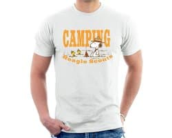 T-shirt met Snoopy en Woodstock Motief