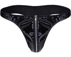 Erotisch Heren Ondergoed Slip Tijgerprint met Ritssluiting en Lage Taille
