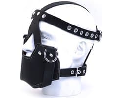 Mister b leren muilkorf masker
