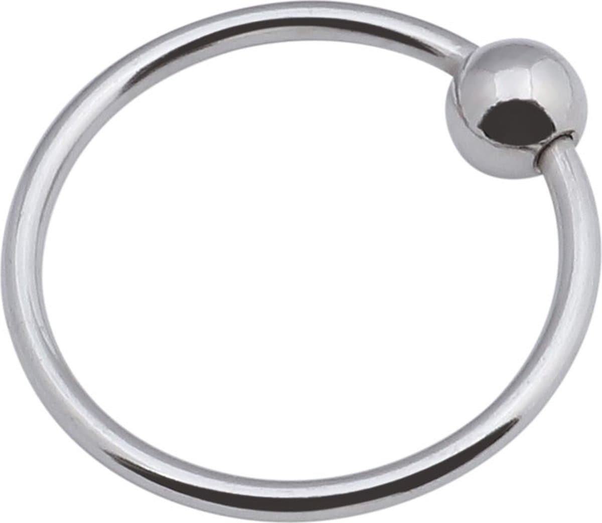 Banoch | Glansring Veronica Ø 40 mm | zilverkleurige metalen eikelring | cockring — afbeelding 1