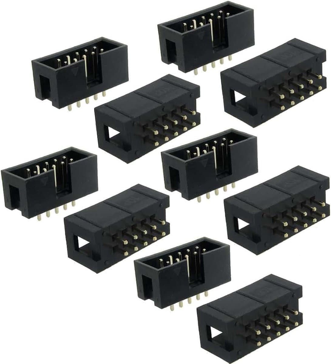 Stks 2x5 Pin 2.54mm Pitch Dubbele Rij Breadboard IDC Pin Headers — afbeelding 1