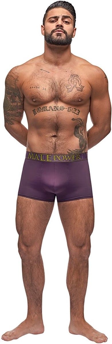 Male Power Avant-Garde - Verstrakkend Short eggplant L — afbeelding 1