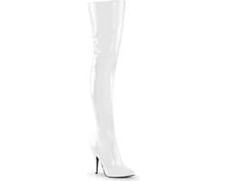 Pleaser - SEDUCE3010 Overknee laarzen - US 14 - 45 Shoes - Wit
