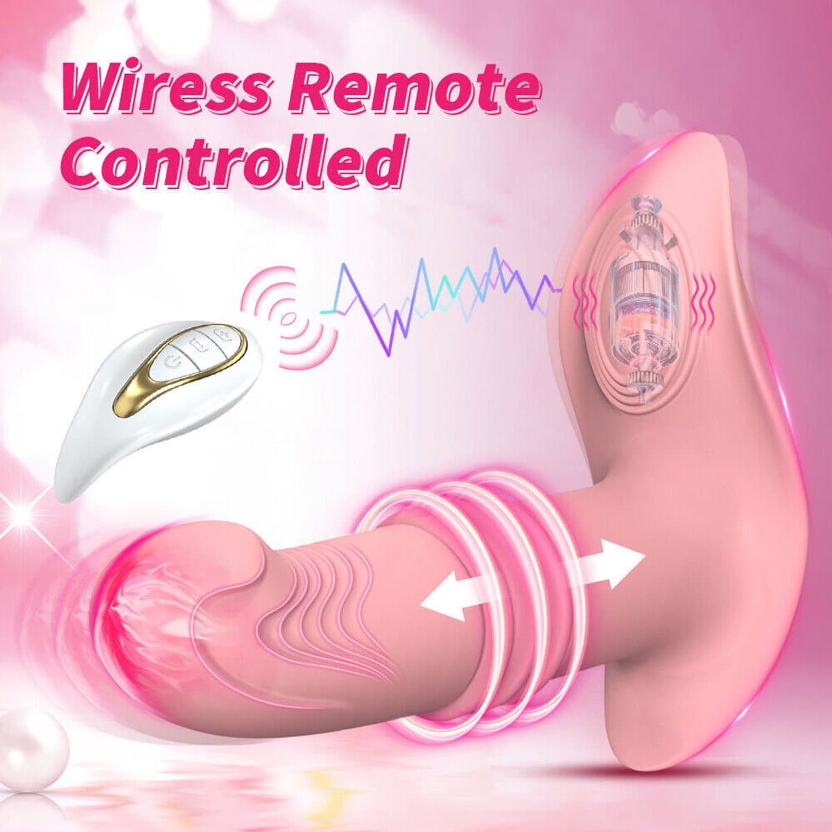 Mannelijke prostaatmassager met stotende dildo, G-spot, anale vibrator, speelgoed voor mannen en vrouwen — afbeelding 1