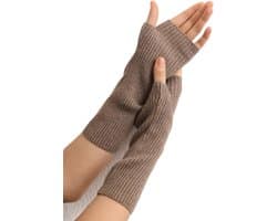 Kasjmier polswarmers armwarmers vingerloze ribgebreide handschoenen