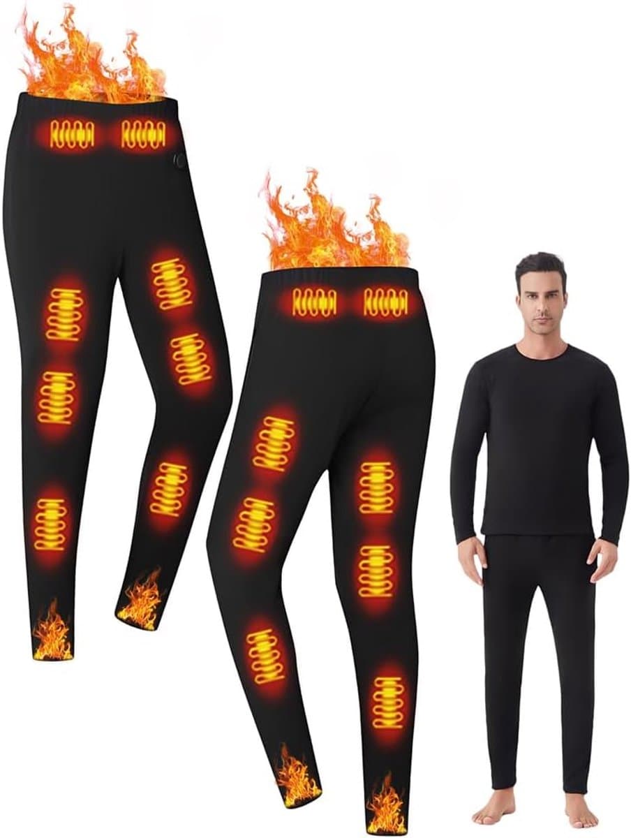 Thermisch ondergoed voor heren/ultrazachte thermische leggings,basislaag wintersportleggings,lange hygroscopische thermische herenkleding voor hardlopen en skiën — afbeelding 1