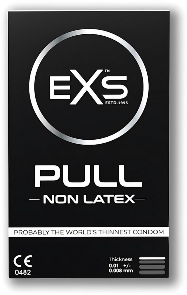 EXS Pull - Non-Latex Condooms - 3 Stuks - Transparant — afbeelding 1
