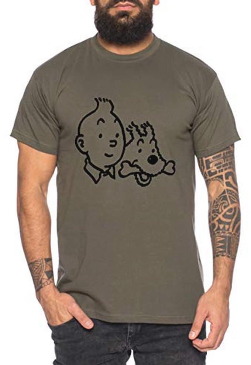Grappig T-shirt voor Mannen met Unieke Print — afbeelding 1