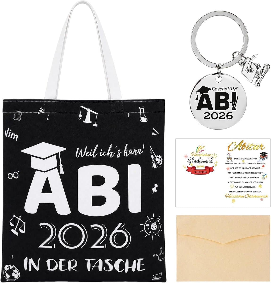 Abitur Cadeauset - Afstudeergeschenk Diploma Geschenk - Afstuderen Vieren - Praktische Set - 1 Set - Niet gespecificeerd — afbeelding 1
